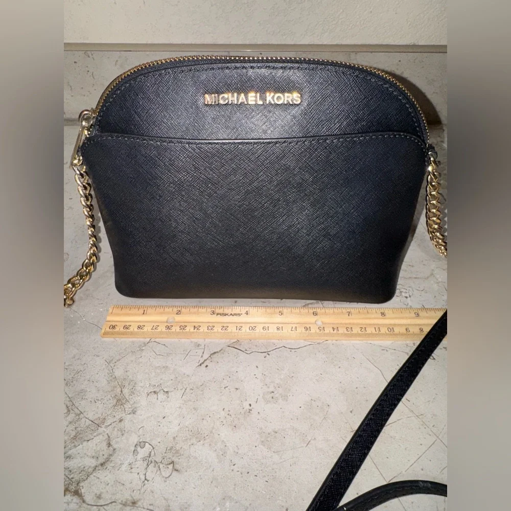 Michael Kors Black & Gold Crossbody - Picture 13 of 15